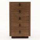 Chelton- Contemporary Walnut and White Ceramic Chest