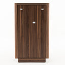 Chelton- Contemporary Walnut and White Ceramic Chest