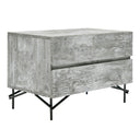 lamont + aria - modern beige fabric + grey texture 4-piece bedroom set