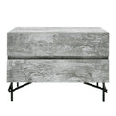 Aria - Italian Modern Multi Grey with texture Nightstand