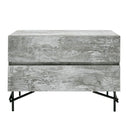 Aria - Italian Modern Multi Grey with texture Nightstand