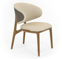 Gresham - Contemporary White Ceramic + Brushed Brass Dining Table