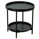 Mitchell - Black Iron Round End Table