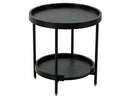 Mitchell - Black Iron Round End Table