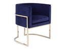 Lindsey Modern White Leatherette & Stainless Steel Bench