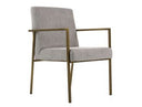 Fairview - Modern Grey & Brass Dining Chair