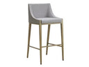 Fairview - Contemporary Grey + Brass Bar Stool