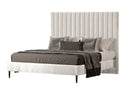 Hemlock - Contemporary White Fabric Bed