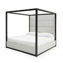 Manhattan - Contemporary Canopy Grey Bed