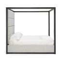 manhattan - contemporary canopy grey bed