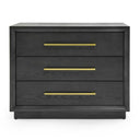 Manhattan - Contemporary Grey and Gold Nightstand