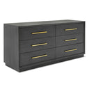 manhattan- contemporary canopy grey bedroom set