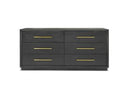 Manhattan- Contemporary Grey and Gold Dresser