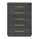 Manhattan- Contemporary Grey and Gold Chest
