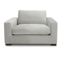 Poppy - Modern White Fabric Long Sofa