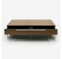 Heloise - Modern Walnut and Stainless Steel TV Stand