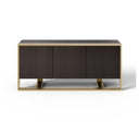 Fauna - Modern Wenge and Brass Console Table