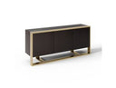 Splendor - Grey High Gloss Slatted Buffet