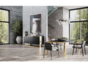 Token Modern Smoked Grey Glass & Rosegold Dining Table