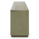 Nixa - Modern Wide Birch + Brushed Bronze Dresser