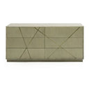 Nixa - Modern Birch + Brushed Bronze Mirror