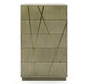 Nixa - Modern Birch + Brushed Bronze Mirror