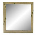 Nixa - Modern Wide Birch + Brushed Bronze Chest