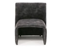 Fleury - Contemporary Cream Fabric and Walnut Lounge Chair