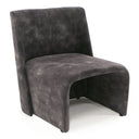 Modern Jarvis Accent Dark Grey Fabric Chair