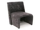 Modern Jarvis Accent Dark Grey Fabric Chair