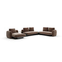 Overlap Sectional - 5-Piece Right-Facing - Nero Marquina Marble by Caracole, view 2