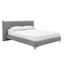 aria - italian modern grey fabric bed