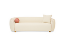 Omaha - Modern Off White Fabric Sofa