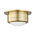 Aged Brass Greenport Flush Mount 7" by Hudson Valley