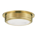 Aged Brass Greenport Flush Mount 14" by Hudson Valley