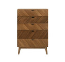 Kamela -Modern Walnut Bed