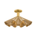 Aged Brass Libertyville Semi Flush 17.75" by Hudson Valley