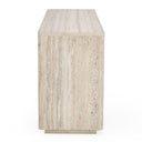 Roma - Modern Faux Travertine + Gold Dresser