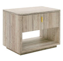 Daystar + Roma - Modern Beige Velvet + Travertine + Gold Bedroom Set