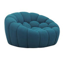 Yolonda - Modern Dark Teal Fabric Bed