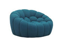 Yolonda - Modern Curved Beige Fabric Sofa Set