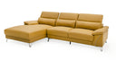 Sura - Modern Camel Leather Left Facing Sectional Sofa