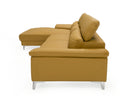 Sura - Modern Camel Leather Left Facing Sectional Sofa