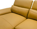 Sura - Modern Camel Leather Left Facing Sectional Sofa