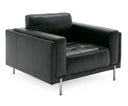 Schmidt - Modern Black Leather Chair