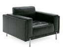 Schmidt - Modern Black Leather Chair