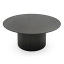 Rawlins Modern Mid Century Black Ash Round Coffee Table