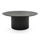 Rawlins Modern Mid Century Black Ash Round Coffee Table