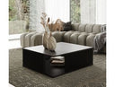 Rawlins Modern Mid Century Black Ash Round Coffee Table