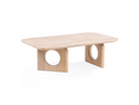 Osaka - Modern Faux Marble + Natural Ash Coffee Table
